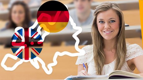 университети с немски или английски